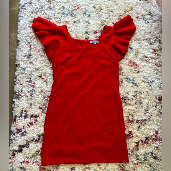 She + Sky Ruffled Dress, Large - Picture 2 of 5